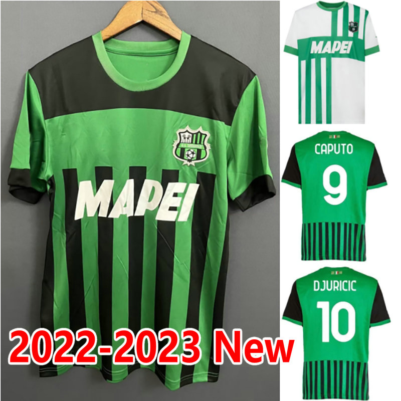 

22 23 Sassuolo Calcio TRAORE Soccer Jerseys BERARDI BOGA CAPUTO Football Shirt OBIANG DEFREL KYRIAKOPOULOS maillot de futol, 22-23 home +patch