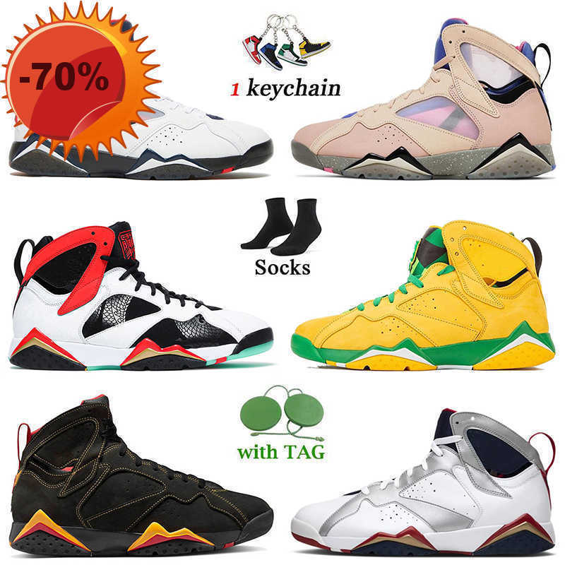 

Boots NEW Top Quality Women Mens Jumpman 7 Citrus 7s Basketball Shoes Jorden7s Sneakers PSGs Sapphire Oregon Ducks Black Patent White Green, B36 36-47