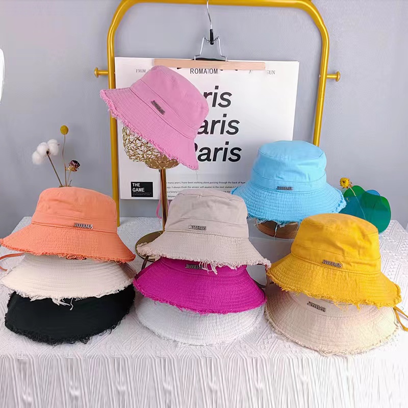 

Fit hat designer bucket hat for women frayed cap casquette bob wide brim hats summer fitted fisherman beach buckets, C4