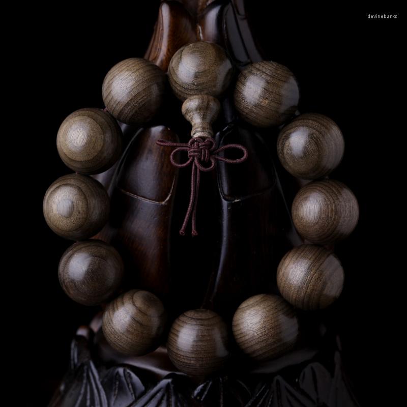 

Strand Natural Ebony Bead Bracelet Lucky Peace 15MM 18mm 20mm Beads Oriental Sacred Wood