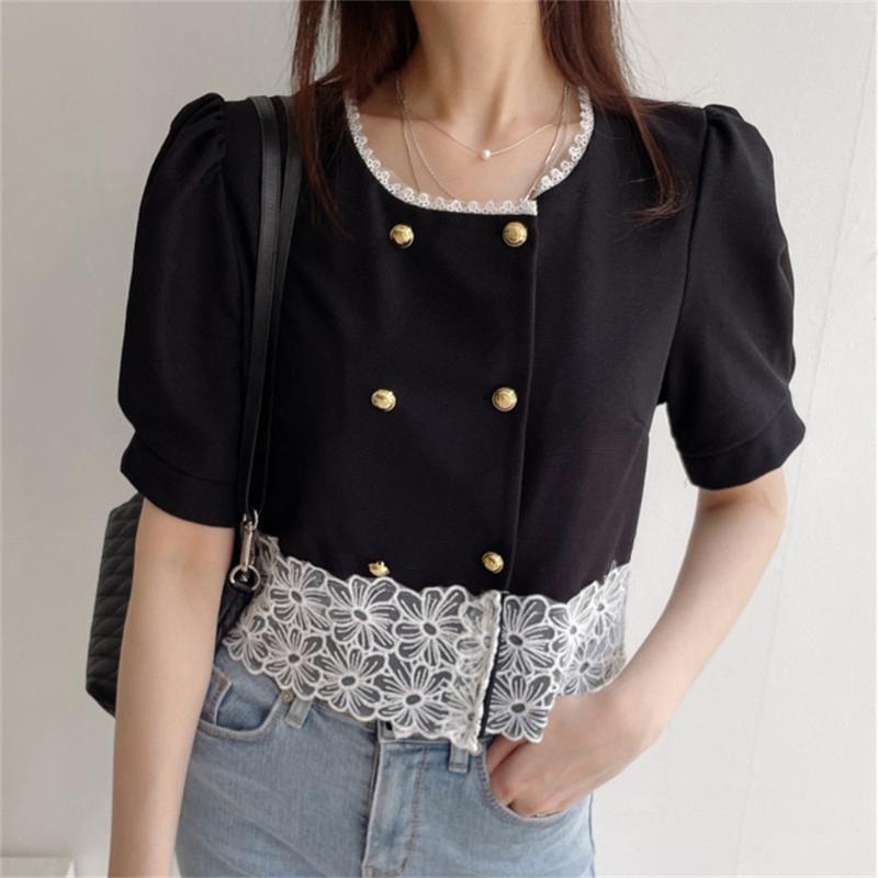 

Women's Jackets Alien Kitty Black Vintage Coats Patchwork Lace Summer Slim All Match 2023 High Street Fashion Work Wear Office Lady TopsWome