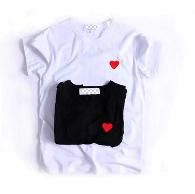 

Play Mens Fashion t Shirt Designer Red Heart Cdg Casual Women Garcons s Quanlity Des Ts Cotton Embroidery Commes Short, Khaki