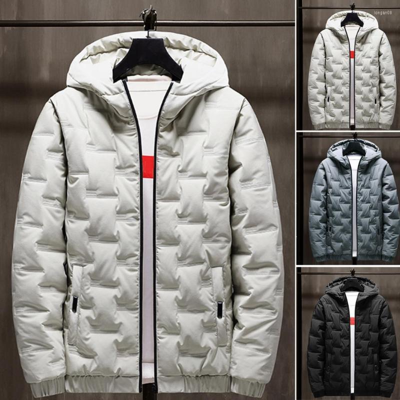 

Men's Jackets Men Windbreaker Solid Color Super Soft Windproof Elastic Cuff Hood Jacket Coat For Daily Wear, Black