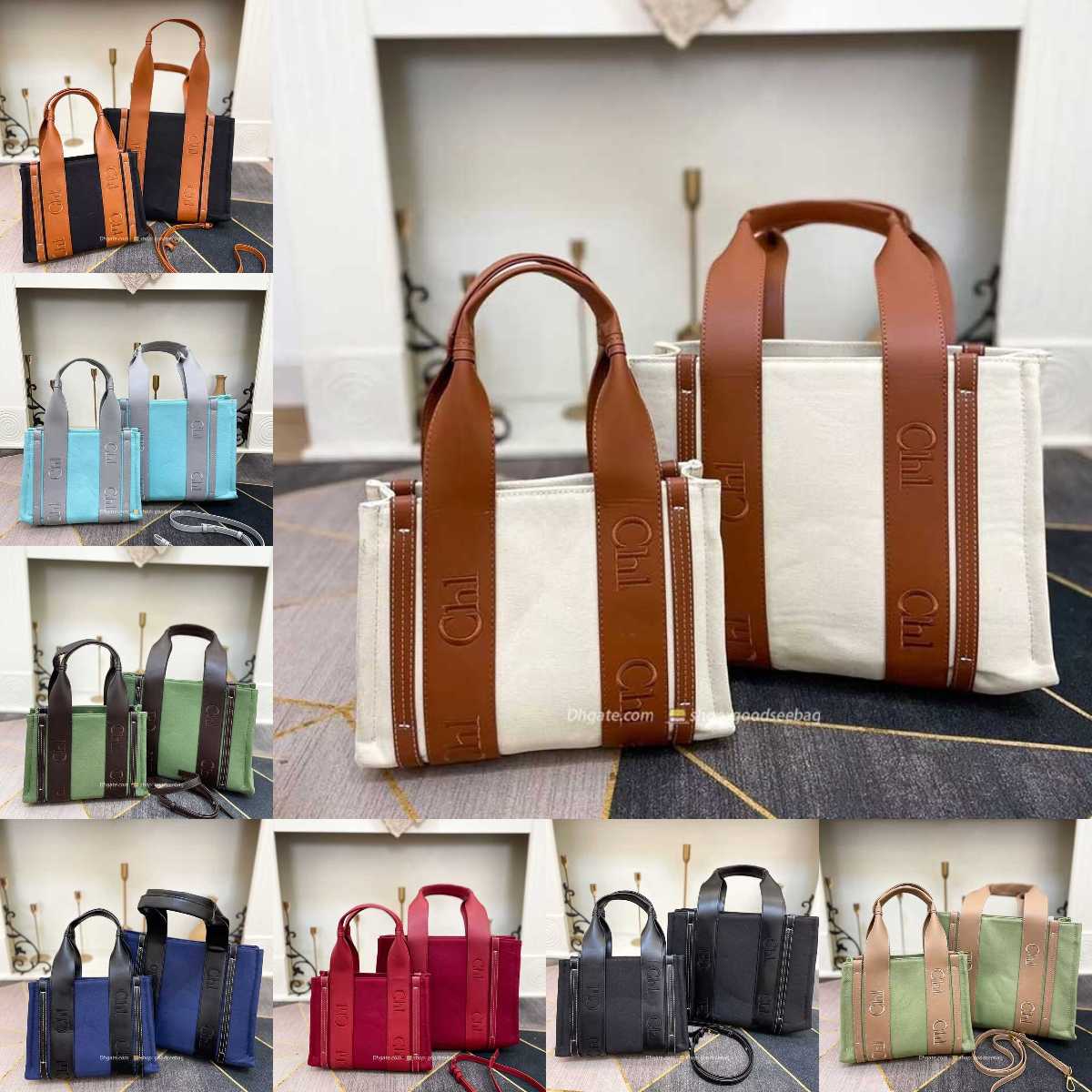 

MacJ shopping bag fashion 2sizes canvas Designe tote Drawstring underarm Bucket bags lady handbag Women Cross body handbag Luxury leather