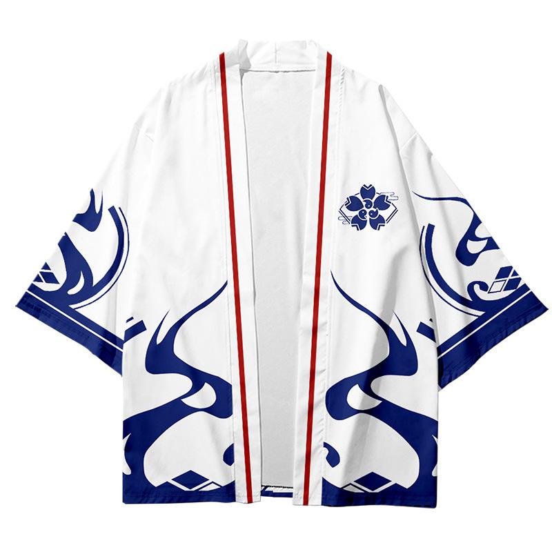 

Ethnic Clothing Azur Lane Anime 3D Print Japanese Kimono Haori Yukata Women/Men Fashion Summer Casual Short Sleeve Streetwear TopsEthnic