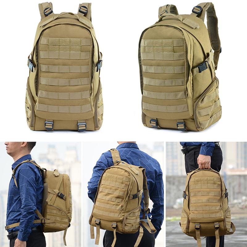 

Outdoor Bags Men Military Backpack Camoufalge Hunting Shoulder Bag Tactical Hiking 27L Oxford Waterproof Camping, Black