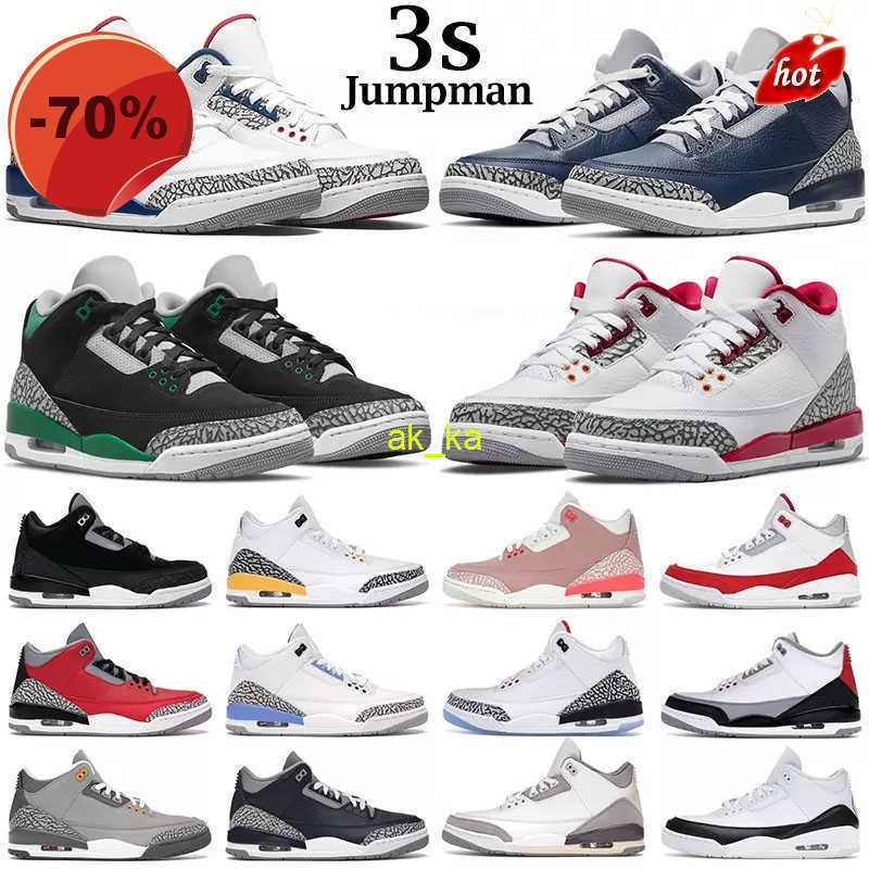 

Slippers Jumpman AMG 3 Men Basketball Shoes 3s UNC Pine Green Black Cement Racer Blue Fire Red Court Purple Cool Grey Laser Orange Katrina Mens, 26