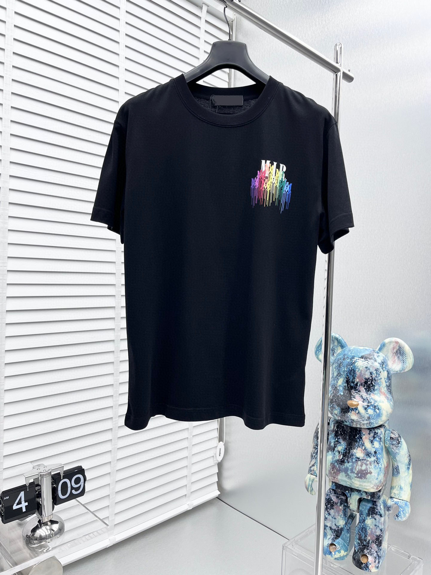 

Men's Plus Tees & Polos Round neck embroidered and printed polar style summer wear with street pure cotton wd88