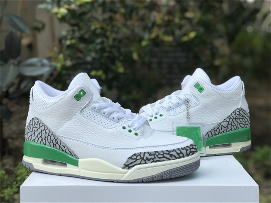

2023 Release Authentic 3 3s Lucky Green Basketball Shoes CK9246-136 WMNS Sports Sneakers Trainers Mens White Varsity Cement Grey Anthracite Sail With Original Box