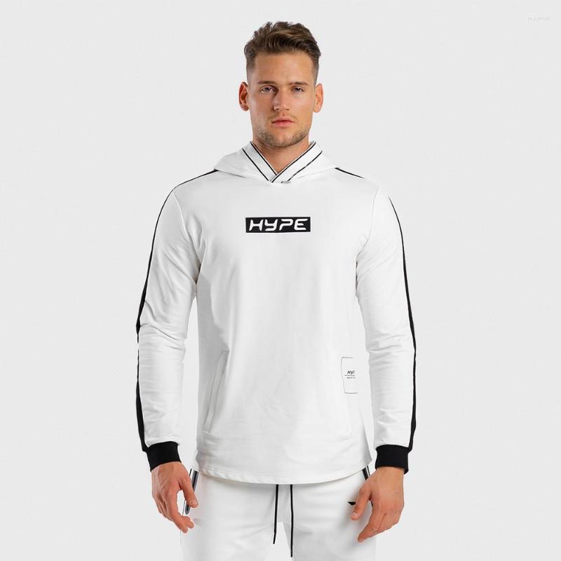 

Men' Hoodies Fashion Men Fitness Hoodie Bodybuilding Workout Gym Sweatshirts, Black