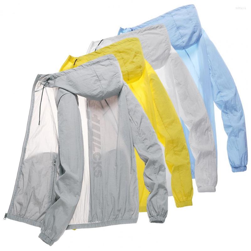 

Men's Jackets Fashion Men Windproof Quick Drying Windbreaker Shrinkable Cuffs Sun Protection Clothing Zipper Placket Streetwear, Blue