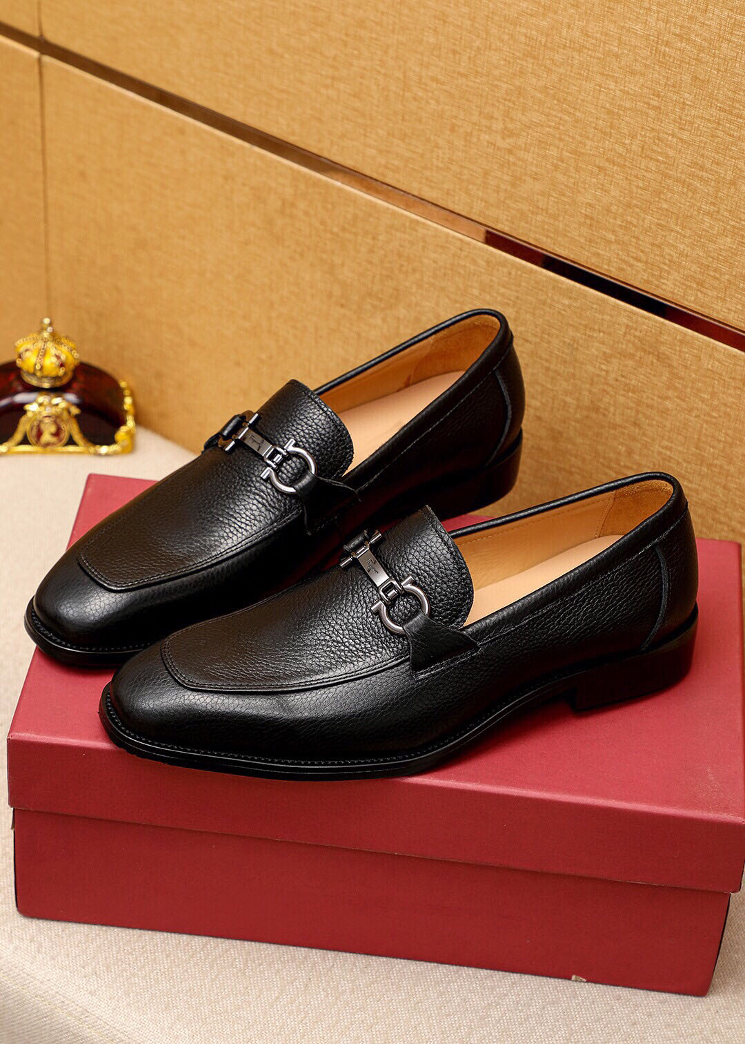

2023 Men Dress Shoes Formal Wedding Elegant Suit Brand Designer Oxfords Casual Loafers Fashion Party Flats Size 38-45, Black 2