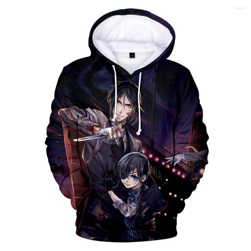 

Men's Hoodies Sidno Black Butler Sweatshirts Men/Women Fashion Casual Harajuku Anime Hoodie 3D Print Pullover