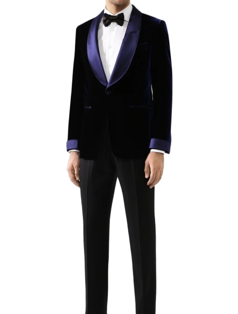 

Men's Suits & Blazers Winter Warm Satin Lapel Purple Velvet Blazer With Black Pants Men Tuxedo Groom Wedding Prom Homme Slim Fit Coat Jacket, Only one coat