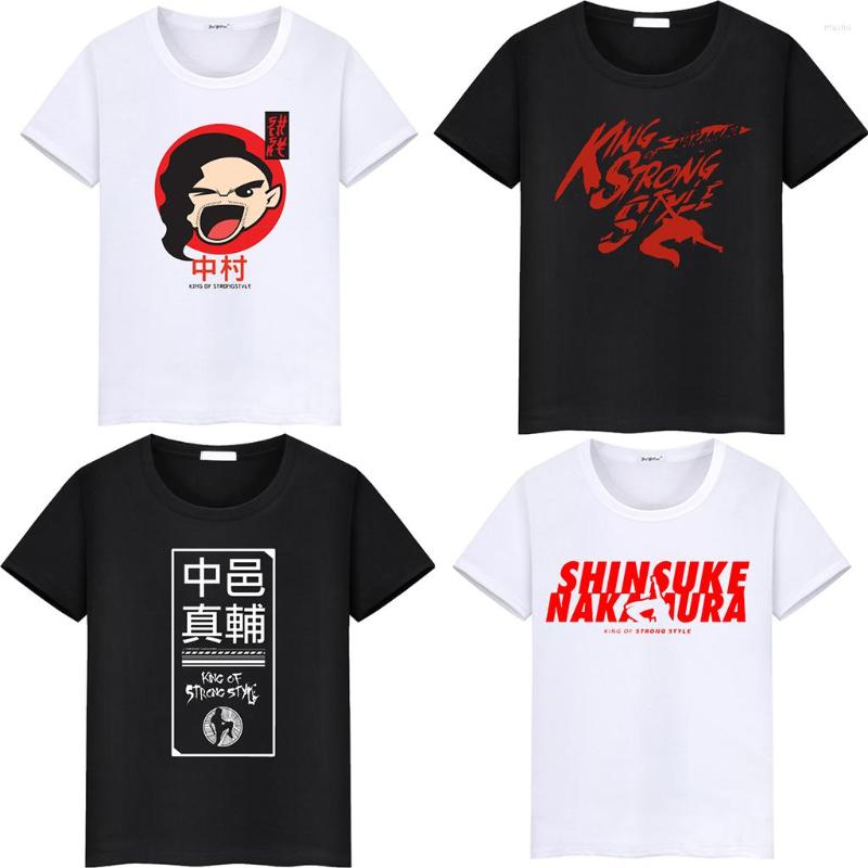 

Men's T Shirts Strong Style Shinsuke Nakamura T-Shirt Japan Pro Wrestling Custom Summer Cotton Short Sleeve Shirt, 12