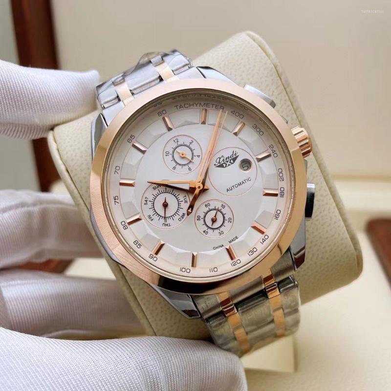 

Wristwatches Business Style Watch Top Brand Men Luxury Waterproof Clock Steel Strap Casual Quartz