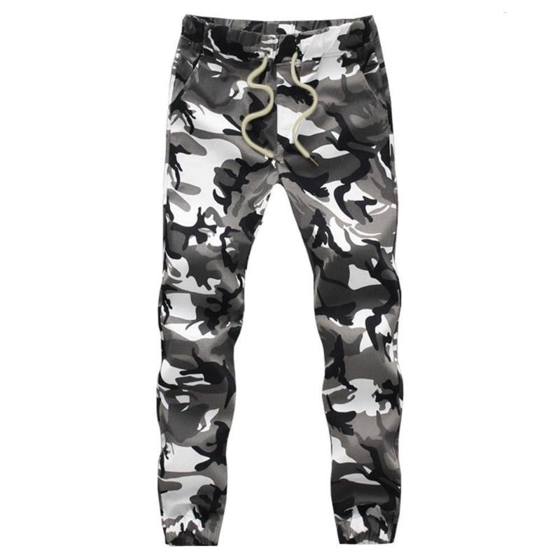

Men's Pants Cotton Jogger Autumn Pencil Hallen 2023 Male Military Camouflage Loose, White