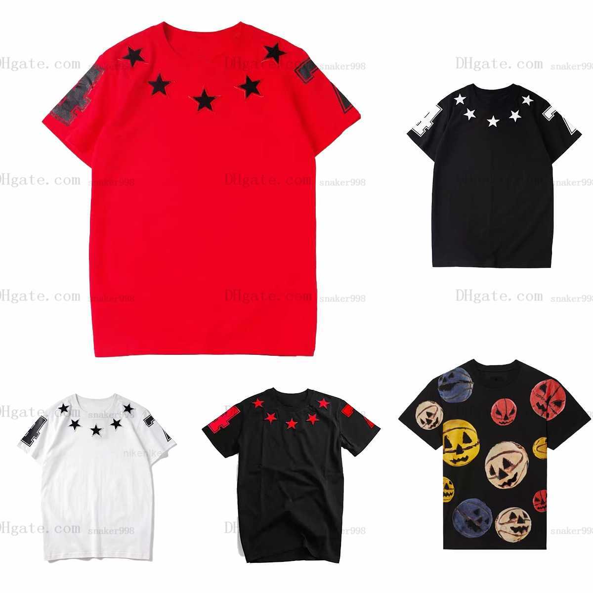 

2023 Men Designer t Shirt Black White Red Mans Womens Print Tshirts Hiphop Short Sleeve Fashion Number 74 Summer Mens Polos Tees Size -xxl, Extra not product