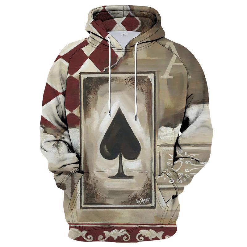 

Men's Hoodies & Sweatshirts Poker Graphic 3D Printed Hoodie Sweatshirt Spring Autumn Unisex Streetwear Pullover Casual Jacket Trac, Poker-72611