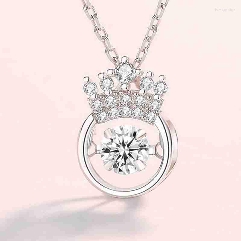 

Pendant Necklaces 2023 Necklace Female Smart Crown Net Celebrity The Same Tide Clavicle Chain Birthday Gift