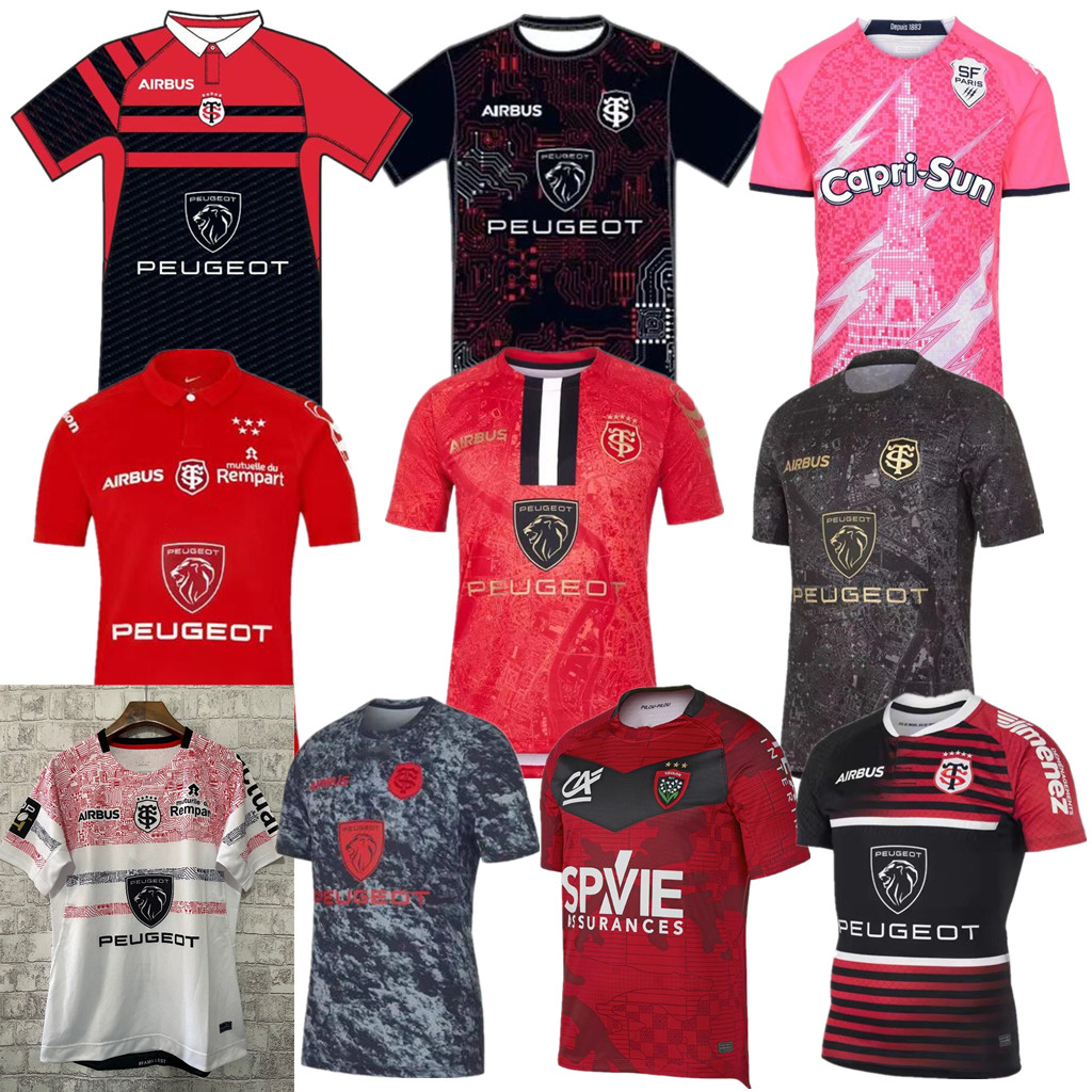 

BIARRITZ Racing 92 rugby jersey Maillot 20 21 22 23 Stade Francais Paris Union Toulouser Bordeaux Begles home away Perpignan Ernest Wallon Warm Up