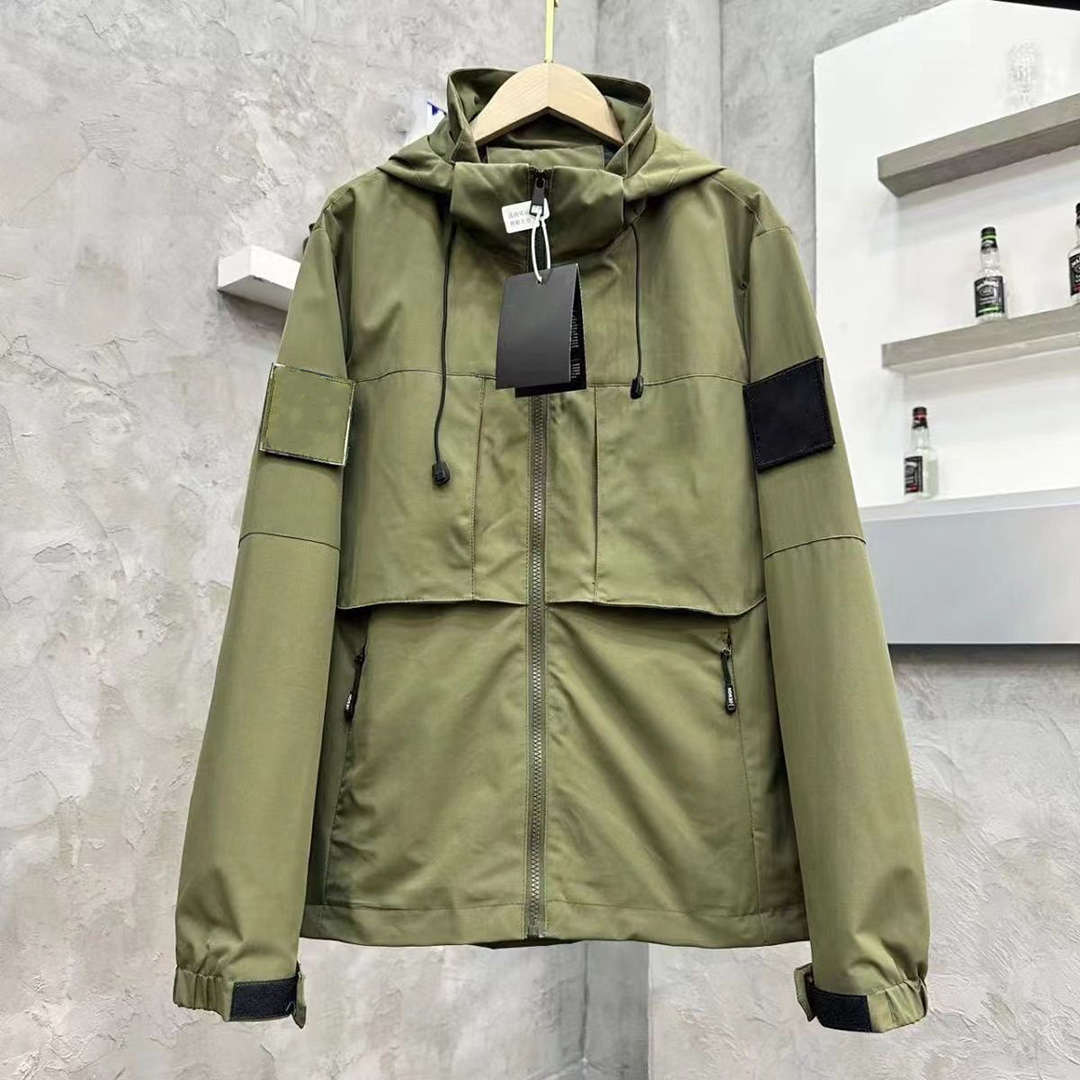

Designer mens jacket spring autumn windrunner tee fashion hooded sports windbreaker casual zipper Outdoor jackets clothing 3XSD