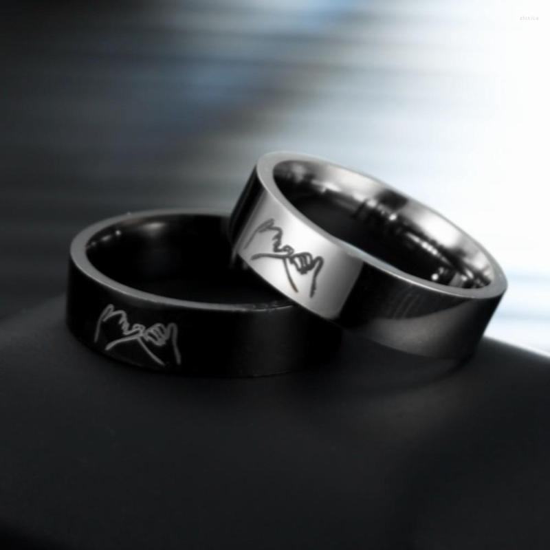 

Wedding Rings Titanium Steel Ring For Men Women Couple Lovers Promise Engagement Fashion Jewelry Brithday Gift Wholesale