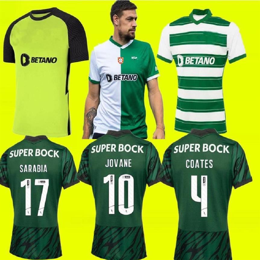 

Sporting CP 21 22 Lisboa soccer jerseys Lisbon Jovane Sarabia Vietto COATES ACUNA home away 3rd 4th 2021 2022 fourth Clube de foot267q, White