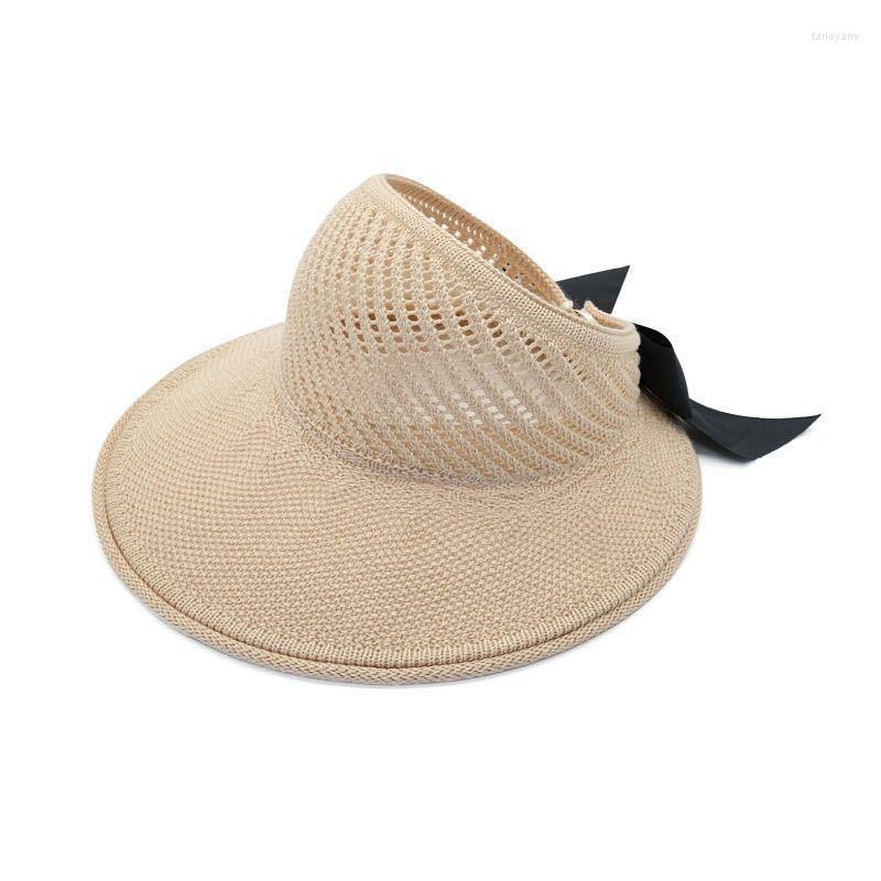 

Wide Brim Hats Summer Female Sun Classic Bowknot Foldable Straw Hat Casual Outdoor Beach Cap For WomenWide WideWide
