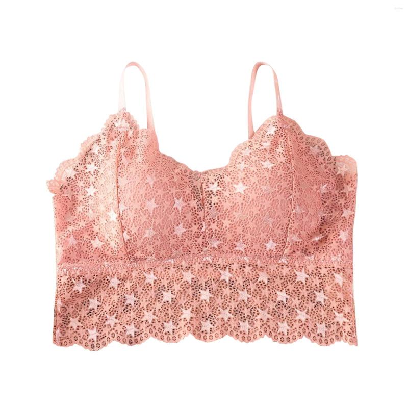 

Bras Sets Women Fashionable Solid Color Lace Trackless Sexy Gathering Sports Underwear Womens Push Up Padded, Beige