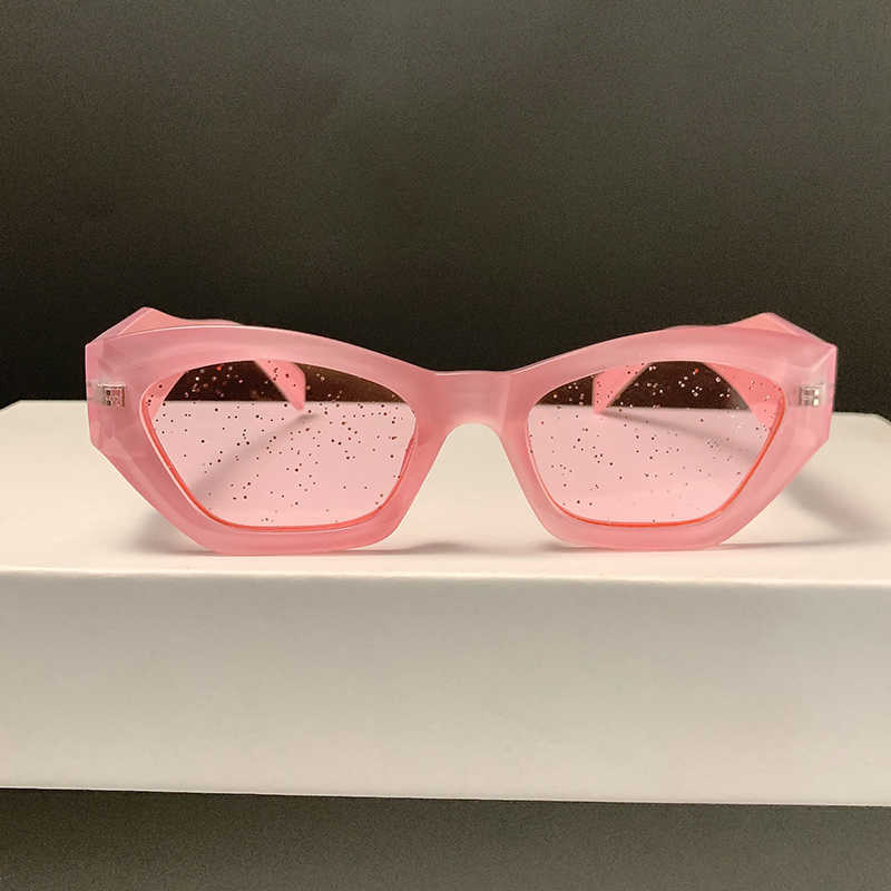 

Sunglasses KAMMPT Vintage Irregular Sunglasses for Men Women 2022 Fashion New in Candy Color Shades Eyewear Ins Popular Design Sun Glasses G230225