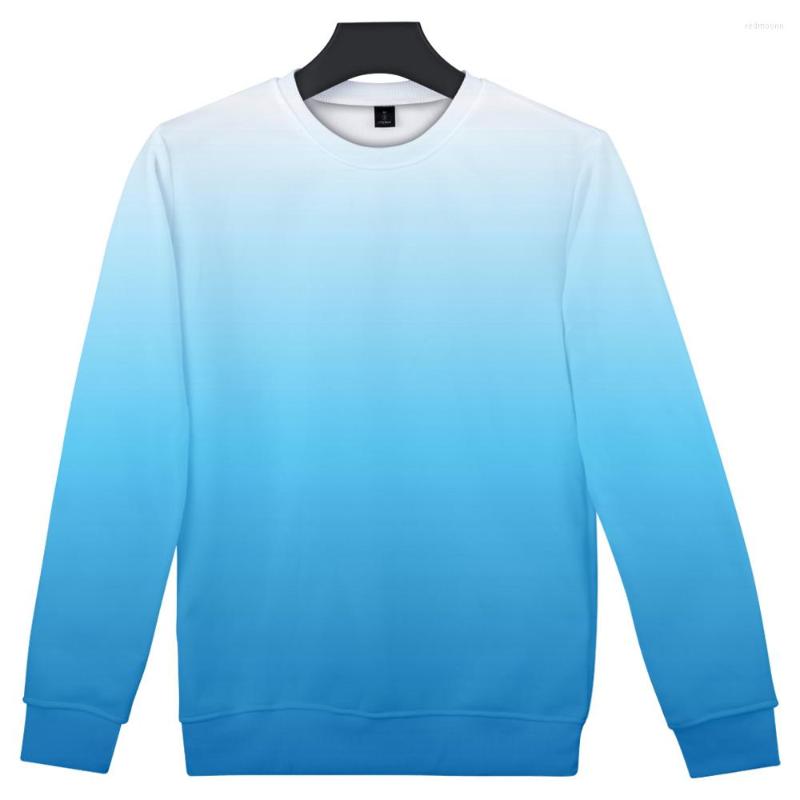 

Men's Hoodies 3D Sweatshirts Custom Colourful Gradient Capless Hoodie Men Solid Color Rainbow Men/Women Top Coats, 04881