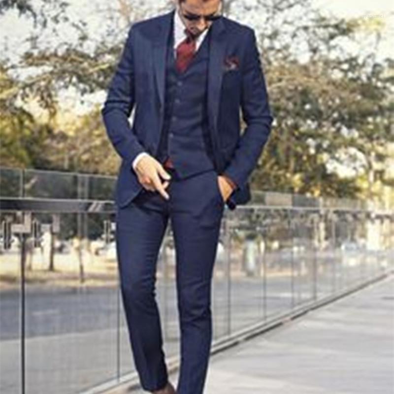 

Men's Suits Custom Made Dark Blue Mens Suit Tailor Bespoke Light Navy Wedding For Men Slim Fit Groom Tuxedos, Black