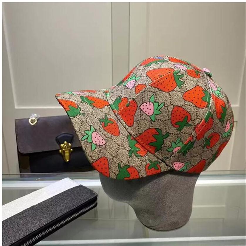 

Whole Strawberry Baseball Cap Casquette Bucket Hat Designer Mens Womans Fitted Hats for Cotton Print Letters Casual Cactus Fisherman Ca287r