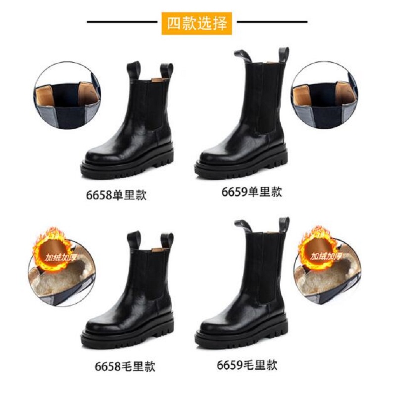 

Women Ankle Boots Fashion Square Toe Back Zipper Ladies Flats Heel Short Boots High Quality Autumn Winter Woman Boots D2A24, 6659