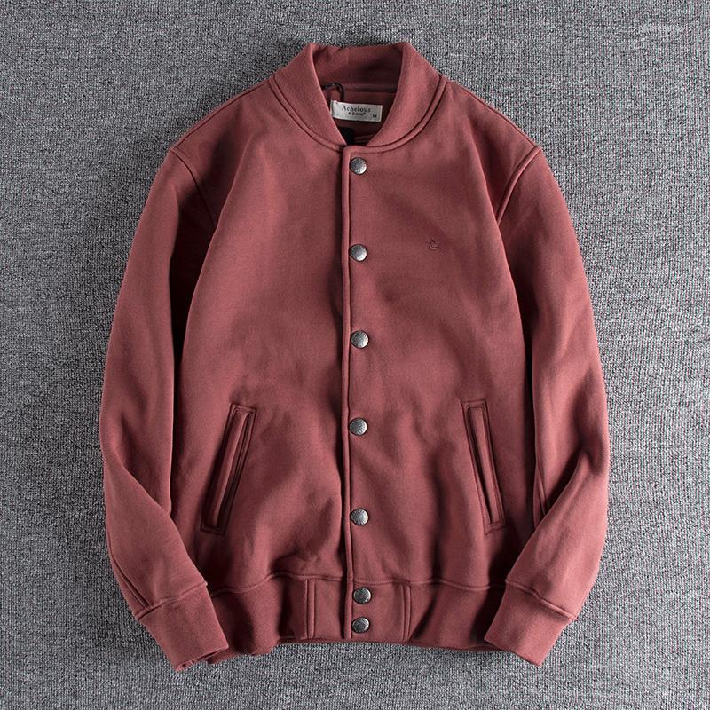 

Men' Jackets Thick Knitted Plush Warm Winter Coat 2023 Men' American Simple Embroidery Baseball Collar Flight Jacket Outerwear 375, Blue