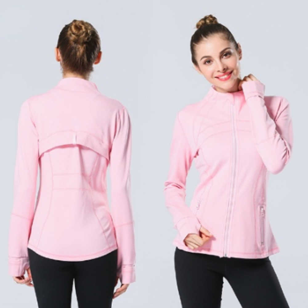 

lu Yoga Jacket Women Define Workout Sports Coat Fitness Sport Quick Dry Activewear Top Solid Zip Up Sweatshirt Sportwear lulus Leisure trend, 0011