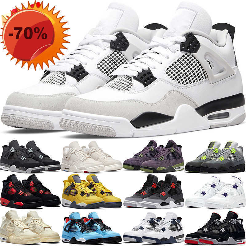 

Boots Outdoors 4 Retro Basketball Shoe 4s Military Black Blank Canvas University Blue White Cement Sail back cat mens trainer outdoor, # 30