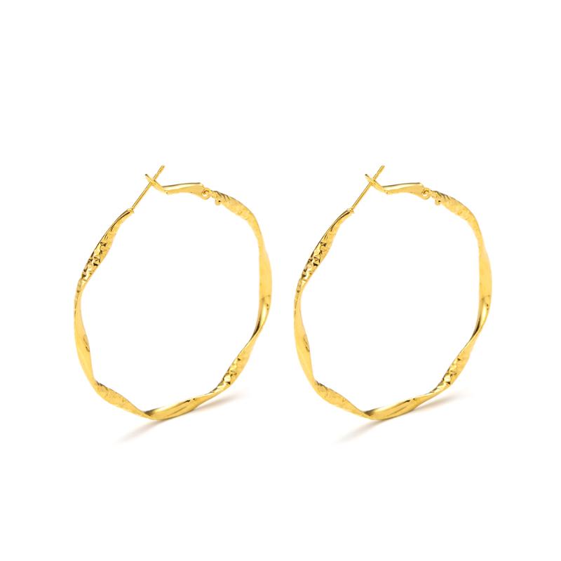 

Hoop Earrings & Huggie 14k Solid Gold Filled Endless Ear Hoops Set Round Fine Jewelry Twisted Cartilage EarringHoop