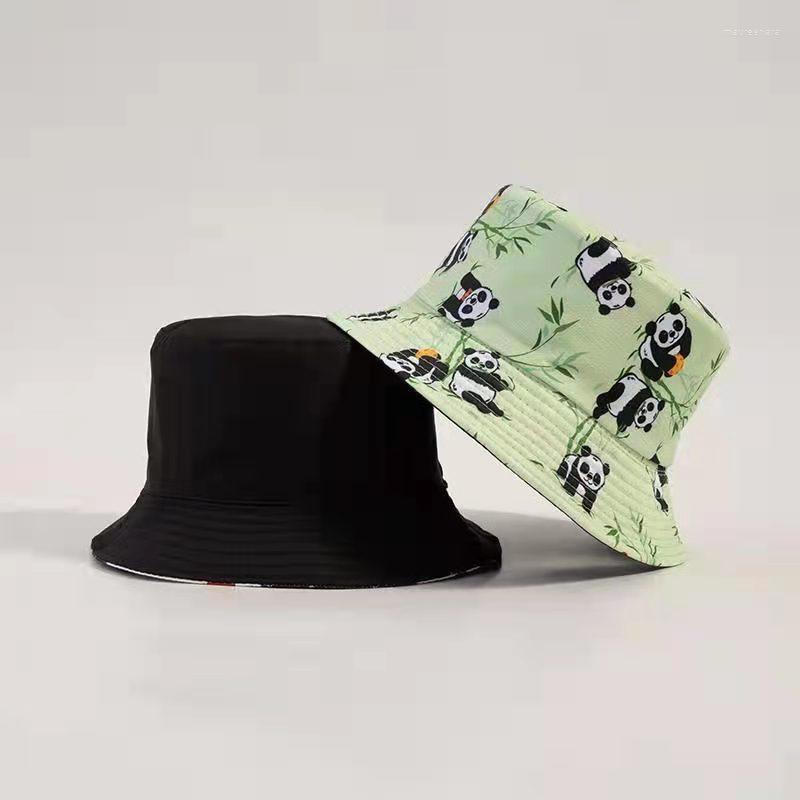 

Berets Two-side Colorful Tie Dye Bucket Hats For Women Summer Autumn Unisex Outdoor Hiking Beach Fisherman Cap Sunscreen Woman Sunhat