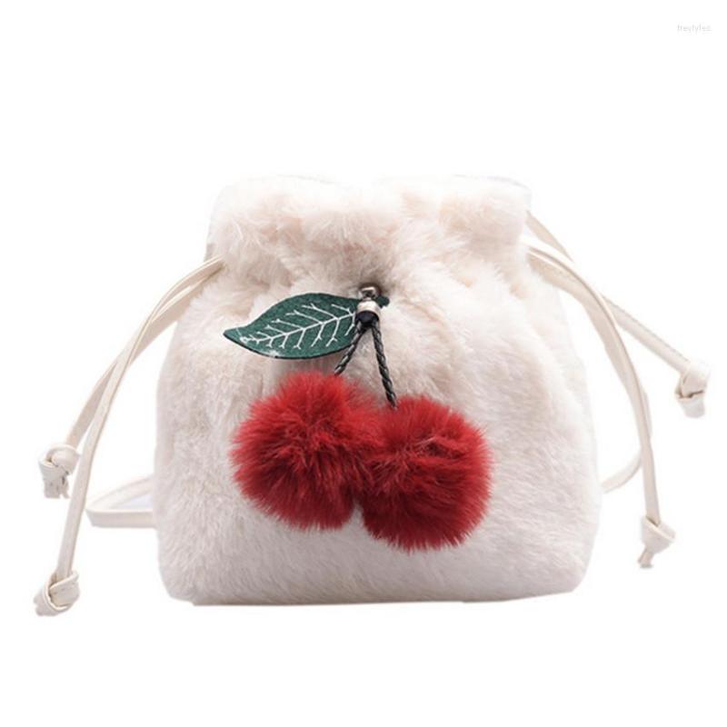 

Evening Bags Female Bag 2023 Bucket Plush Shoulder Messenger, Khaki
