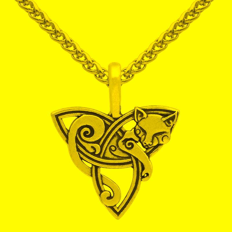 

Pendant Necklaces Viking Necklace Triquetra Fenrir Animal Men Fashion Jewelry Supernatural Amulet KnotPendant NecklacesPendant
