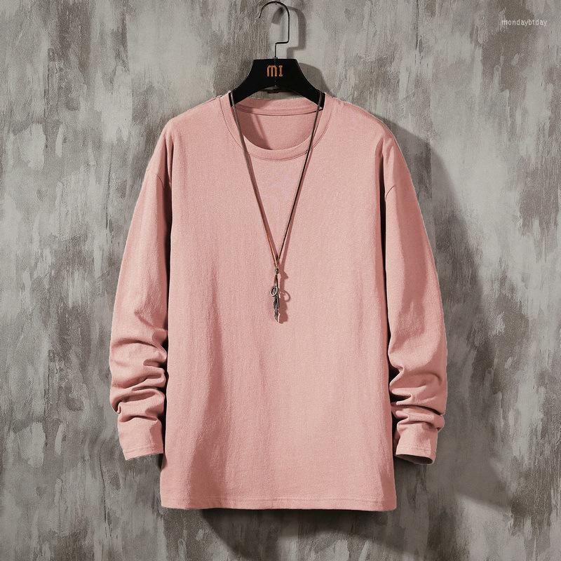 

Men's T Shirts 2023 Long Sleeve T-shirt Autumn Men Round Neck Student Slim Shirt Cotton Casual O-Neck Tees Tops, Black