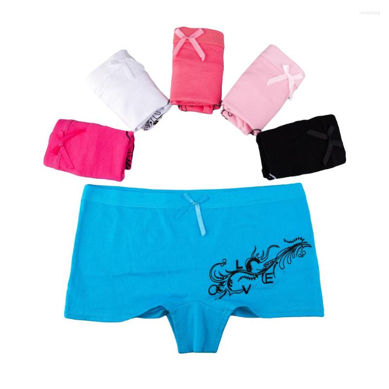 

Women's Panties Sexy Women Boxer Briefs Cotton Underwear Lace Transparent Boyshort Kawaii Print Underpants Set Female Lingerie 5 Pcs/lot, Random style-5 pcs