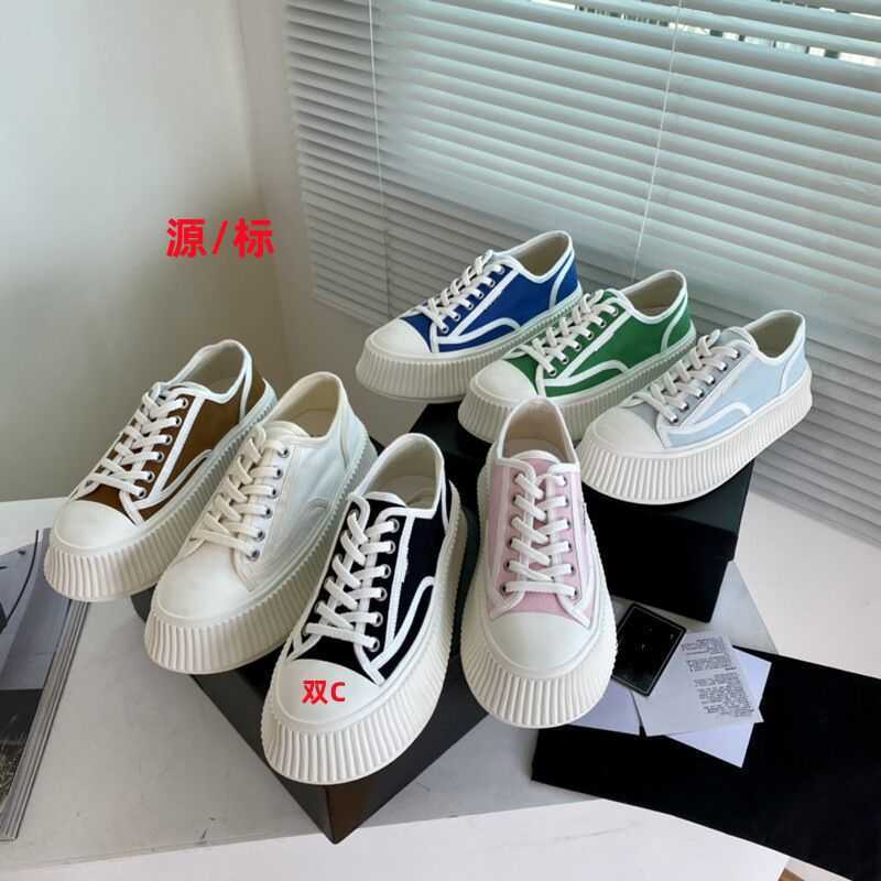 

Designer Shoes Small fragrant biscuit canvas 2023 new net red thick soled heightening color women's light breathable casual shoes, Light blue