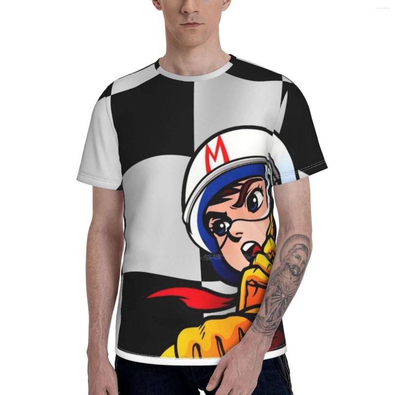 

Men' T Shirts Speed Racer Checkered Flag! Men Short Sleeve Summer Tops Shirt Mach 5 V X Trixie Japan, Fashion shorts