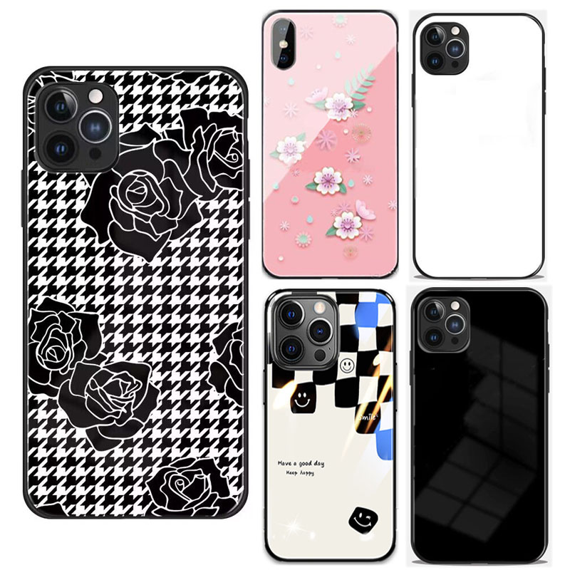 

Luxury Temper Glass Phone Cases For iPhone 11 12 13 14 Pro Max XR X/Xs 8 7 Samsung S23 S22 Ultra Note 20 Plus Lens Upgrad Strong Crachproof Scratchproof Design Shell, Custom design