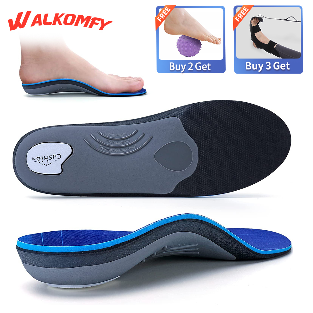 

Shoe Parts Accessories Walkomfy Heavy Duty Support 210Lbs Plantar Fasciitis Insoles Arch Support Ortic Inserts Flat Feet Heel Pain Relief Ortics 230225
