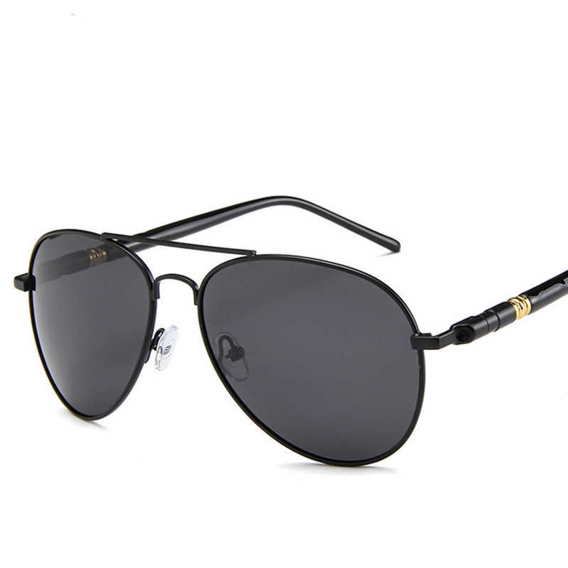 

Sunglasses Aviation Metail Frame Quality Oversized Spring Leg Alloy Men Sunglasses Polarized Brand Design Male Sun Glasses Driving UV400 G230225