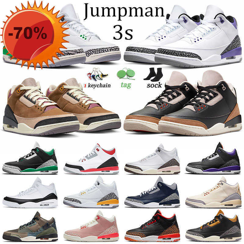 

Boots NEW Top 3s Man Big Size Basketball Shoes Authentic Jumpman 3 New Winterized Archaeo Brown Desert Elephant Cool Grey Dark Iris Lucky Green, C22 40-47 infrared 23